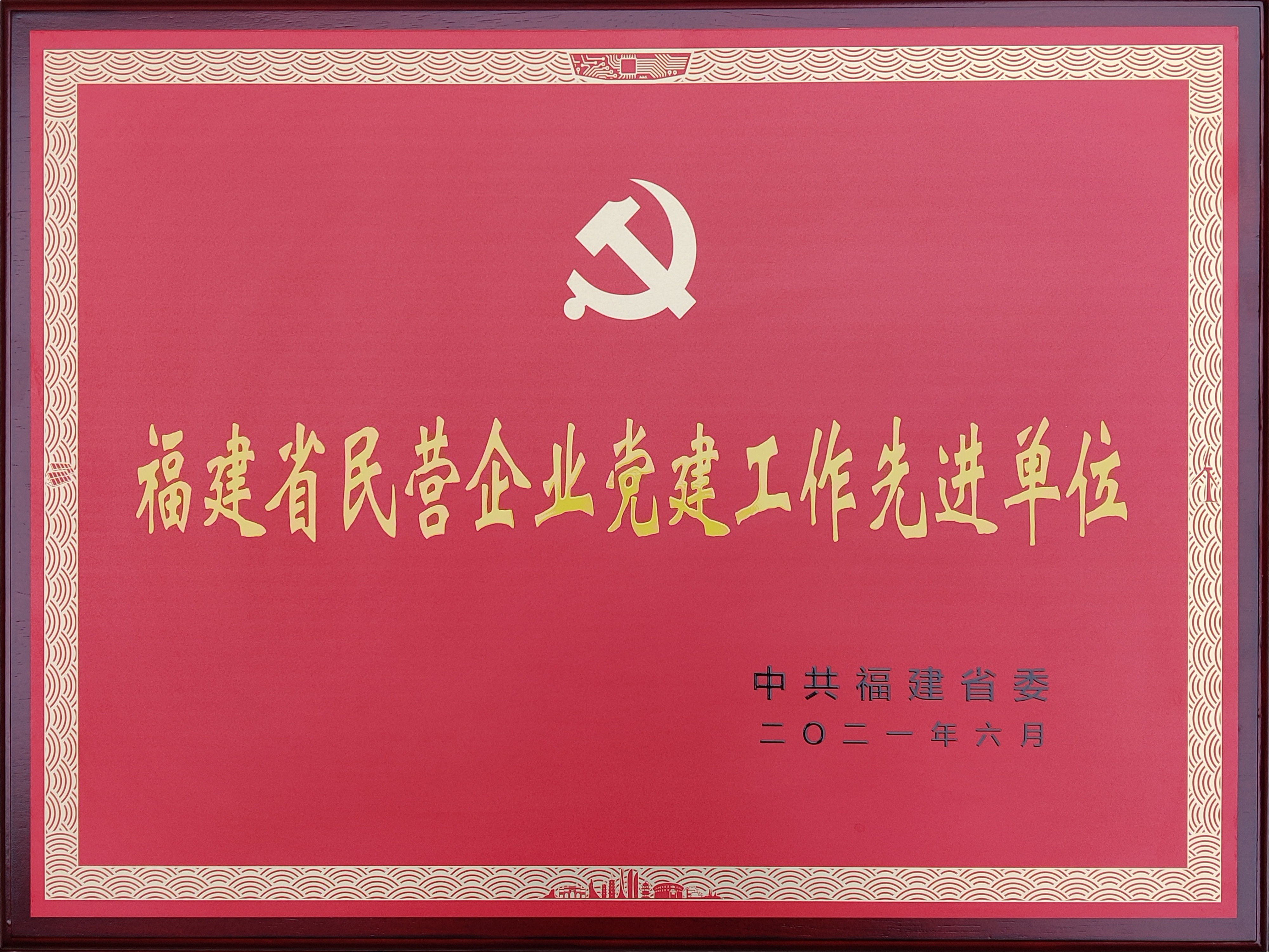 福建省民營(yíng)企業(yè)黨建工作先進(jìn)單位